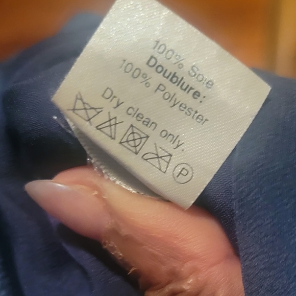 J.CREW Factory Navy Blue Twist Back Shift Dress. - Picture 9 of 9